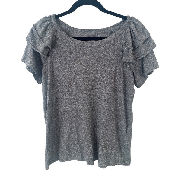 Current/Elliott Ruffle Tee - Picture 2 of 4